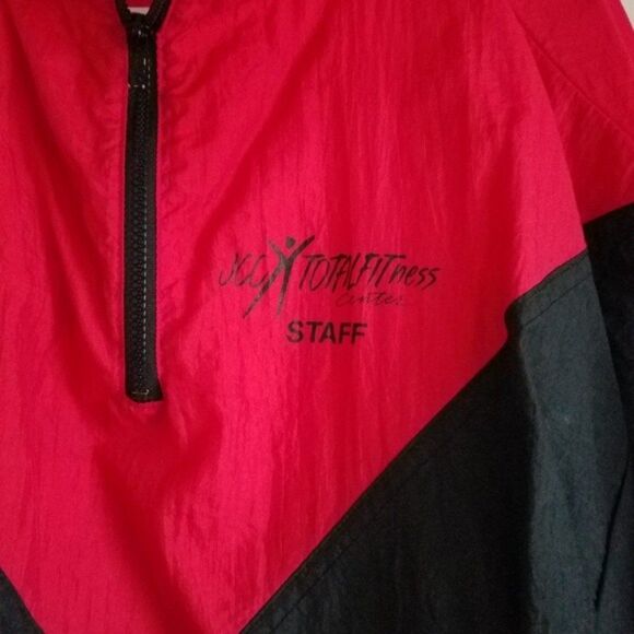 Augusta Red and Black Windbreaker Longsleeve Shirt Size Large - Picture 4 of 6